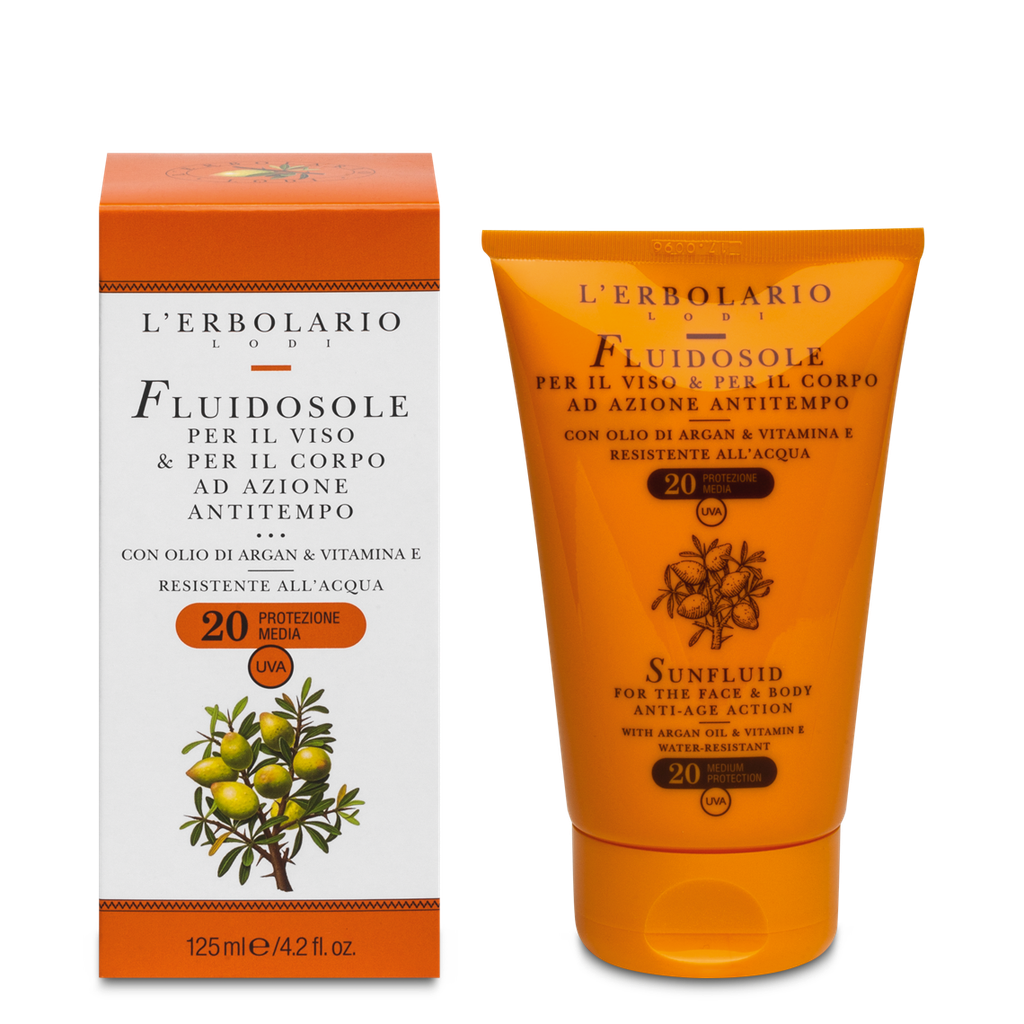 [086.230] FluidoSole Viso e Corpo Antiage SPF20 125ml